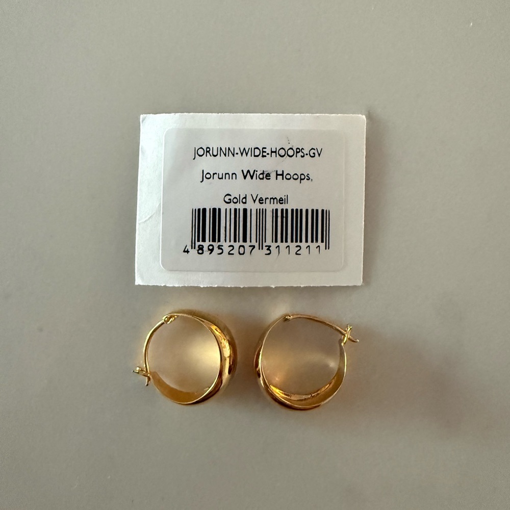 Linjer Jorunn Gold Vermeil Wide Hoops